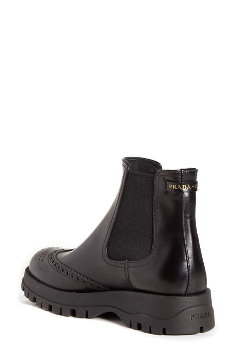 prada lug sole leather chelsea boots|Shop Prada Leather Lug Sole Chelsea Boots .